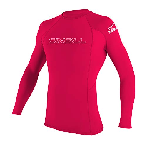 ONEILL WETSUITS O'Neill - Camiseta de Neopreno Infantil, Manga Larga, Cuello Redondo Rosa Rojo sandía Talla:8