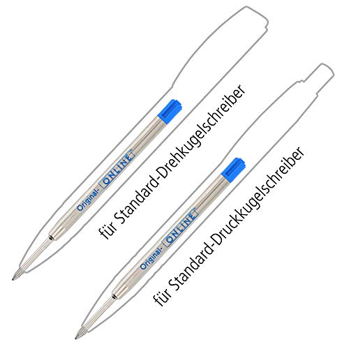 Online Schreibgeräte 40005/3 - Mina de recambio estándar, color azul