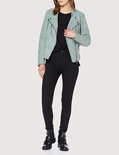 ONLY ONLAVA Faux Leather Biker OTW Noos Chaqueta, Grün (Chinois Green Chinois Green), 36 para Mujer