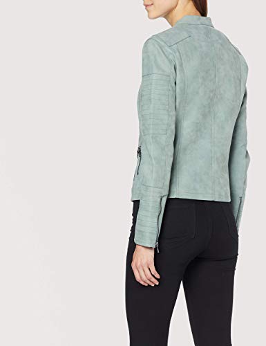 ONLY ONLAVA Faux Leather Biker OTW Noos Chaqueta, Grün (Chinois Green Chinois Green), 36 para Mujer