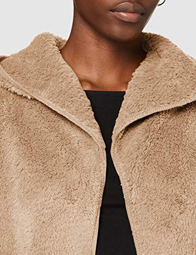 Only Onlnewcontact Sherpa-Abrigo con Capucha Chaqueta, Humus, S para Mujer