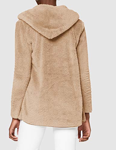 Only Onlnewcontact Sherpa-Abrigo con Capucha Chaqueta, Humus, S para Mujer