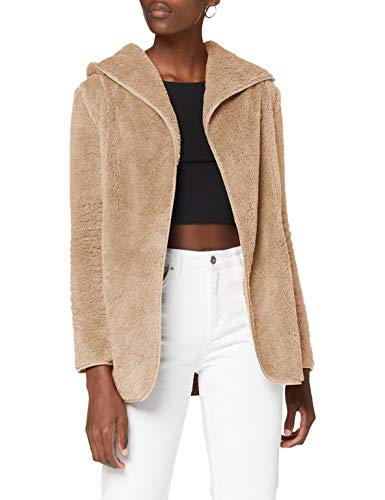 Only Onlnewcontact Sherpa-Abrigo con Capucha Chaqueta, Humus, S para Mujer