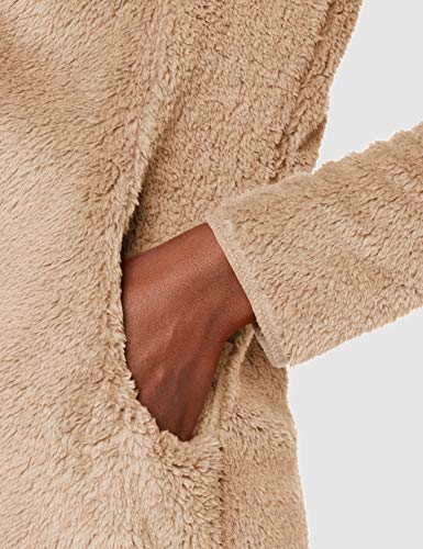 Only Onlnewcontact Sherpa-Abrigo con Capucha Chaqueta, Humus, S para Mujer