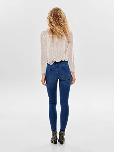 Only onlROYAL REG SKINNY JEANS PIM504 NOOS - Vaqueros Mujer, Azul (Medium Blue Denim), S (30)