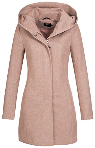 Only onlSEDONA Light Coat OTW Noos Abrigo, Marrón (Mocha Mousse Detail:Melange), 42 (Talla del Fabricante: X-Large) para Mujer