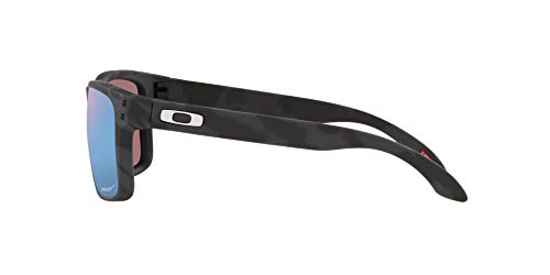 OO9102 Holbrook Sunglasses, Matte Black Camo/Prizm Deep Water Polarized, 57mm