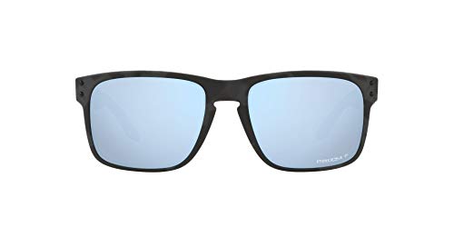 OO9102 Holbrook Sunglasses, Matte Black Camo/Prizm Deep Water Polarized, 57mm