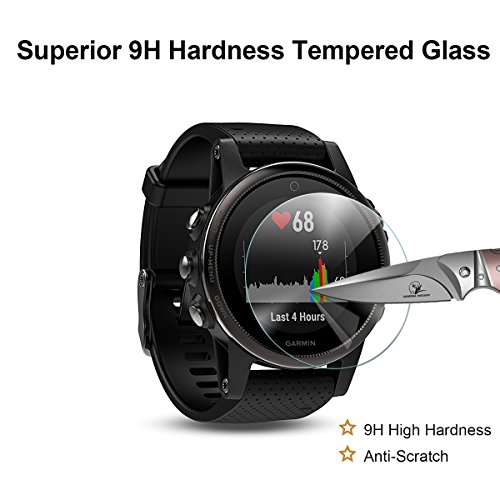 OOTSR (4 Piezas) Protector de Pantalla para Garmin Fenix 5S Cristal Templado para Garmin Fenix 5S [No Cabe Otra Serie de Fenix 5S]