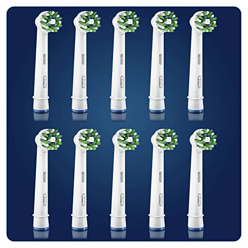 Oral-B CrossAction Cabezales De Recambio, Pack De 10, Envase Reciclable, Apto para Tamaño Del Buzón
