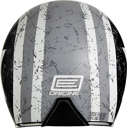 Origine Helmets Sprint Rebel Star Grey - Casco Abierta, Blanco/Gris, XS (54 cm)