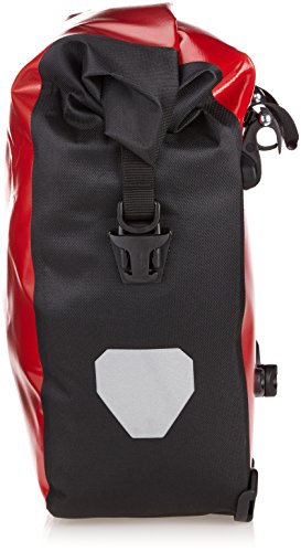 Ortlieb Back-Roller City - Juego de bolsas para parte trasera de bicicleta, color rojo/negro (2 unidades x 20 L)