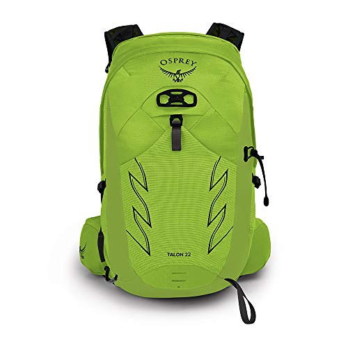 Osprey Talon 22 Mochila de senderismo para Hombre, Verde (Limon Green), Talla S/M