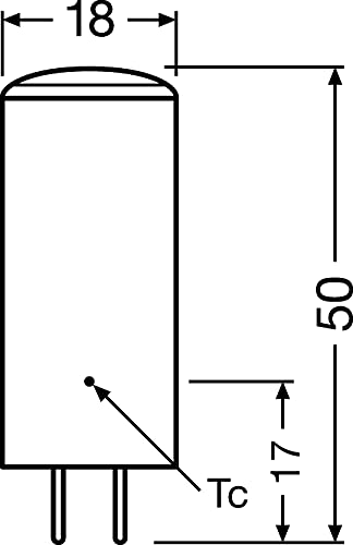 OSRAM LED Star PIN 35, bombilla LED para casquillo GY6.35, blanco cálido (2700K), 320 lúmenes, sustituye a las bombillas convencionales de 35W, paquete de 1