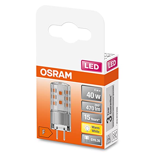 OSRAM LED Star PIN 35, bombilla LED para casquillo GY6.35, blanco cálido (2700K), 320 lúmenes, sustituye a las bombillas convencionales de 35W, paquete de 1