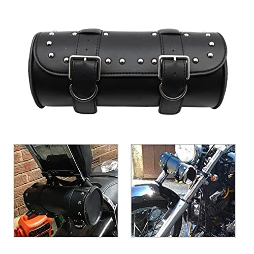 otutun Alforja de la Motocicleta, Bolsa de Herramienta de Motocicleta,Motocicleta Herramienta Rollo Bolsa con 2 Correas para Mayoría de Motocicletas y Coche Todoterreno(Negro)