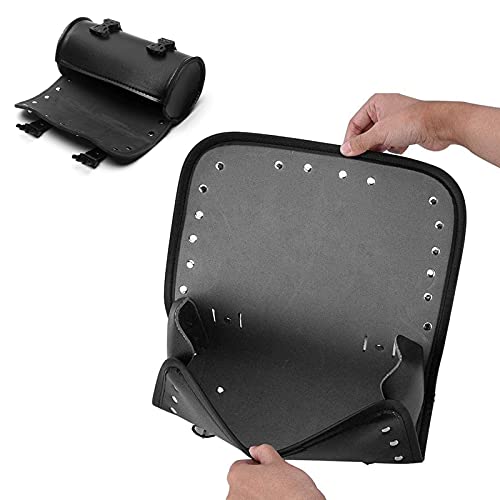 otutun Alforja de la Motocicleta, Bolsa de Herramienta de Motocicleta,Motocicleta Herramienta Rollo Bolsa con 2 Correas para Mayoría de Motocicletas y Coche Todoterreno(Negro)