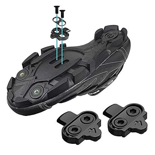 otutun Kit de Tacos de Bicicleta, Sujecion Pedal ,Tacos de Pedal de Bicicleta, Placa de Pedal de Bloqueo de Bicicleta de Montaña de Carretera Interior Cleat Set Compatible con Shimano SPD