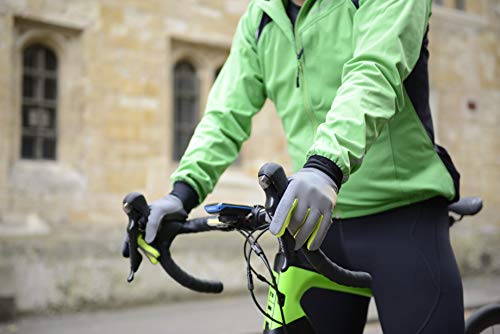 Oxford Guantes de Ciclismo Brillantes 2.0 - Guantes de Bicicleta Reflectantes y de Alta visión. GB02BS