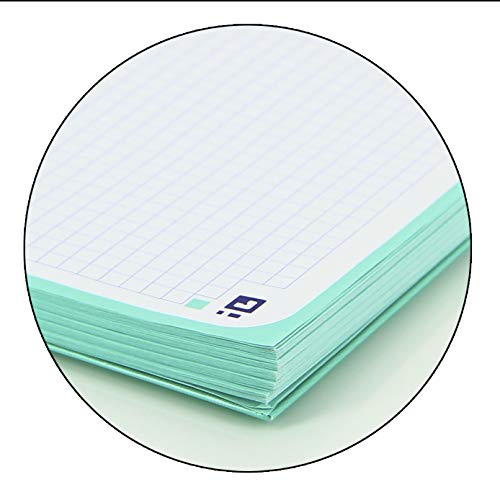Oxford Recambio color Menta Oxford A4 .80 hojas, cuadrícula 5x5