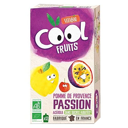Pack 12x Cool Fruits Manzana Fruta de la pasion 12x90g VITABIO