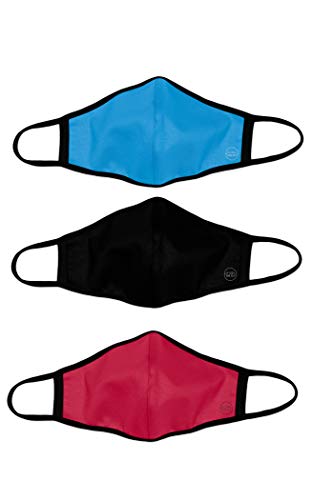 Pack Mascarillas Higiénicas de Tela Reutilizable Homologadas - Infantil Rojo/Negro/Azul