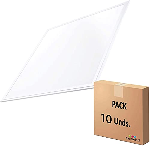 Pack x10 Panel LED Slim 60x60cm 48W, OSRAM Premium Line, NO FLICK, 5280 lúmenes, Luz Blanca 4000K, Drivers Incluidos