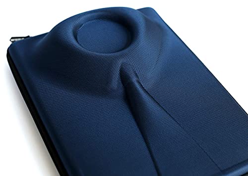 Packshi® - Funda rígida de Viaje para Camisas con Almohadilla DE Plegado de Doble Cara. La ÚNICA Funda Que Permite Plegar Camisas sin dejarlas Arrugadas. (Azul Marino)