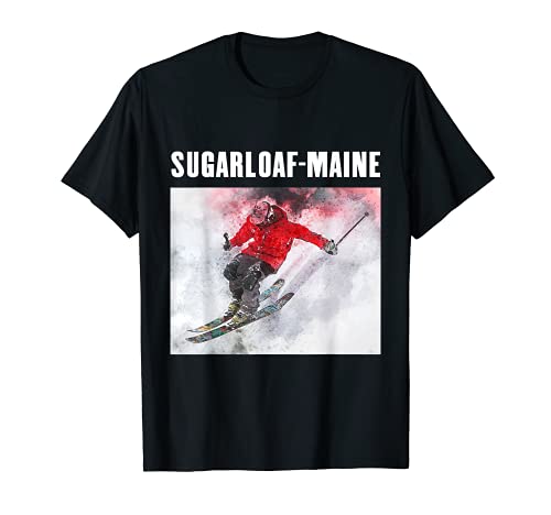 Pan de azúcar Maine Esquiar Esquiar Recuerdo Esquí Memorabilia Vacay Camiseta