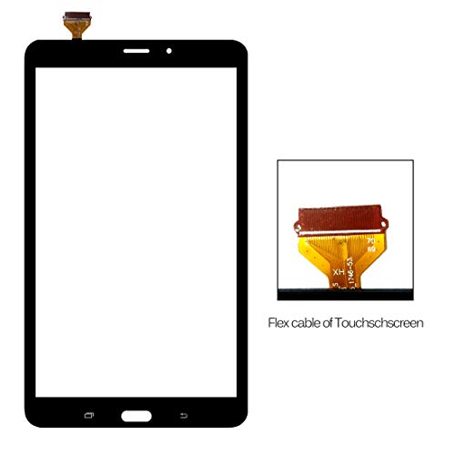 Pantalla táctil de repuesto T380 para Samsung Galaxy Tab A 8.0 2017 (WiFi) SM-T380 Panel digitalizador de cristal táctil (sin LCD) (negro)