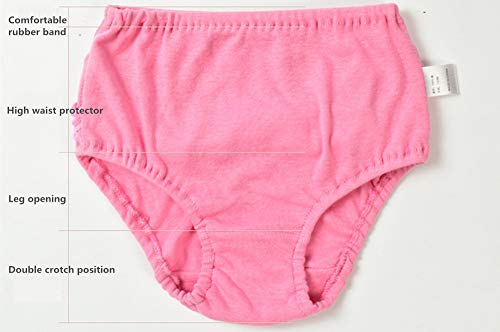 Pantalones de Entrenamiento para Bebé 4 Paquetes, Morbuy Niños Niñas Bragas de Aprendizaje Reutilizable para niños Pequeños de Algodón pañales Ropa Interior (B,130# / 2-3 años)