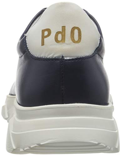 PANTOFOLA D’ORO 1886 Foro ITALICO Low, Oxford Plano Hombre, Navy Blanco, 41 EU