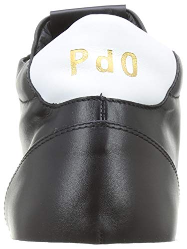 PANTOFOLA D’ORO 1886 Foro ITALICO Mid, Oxford Plano Hombre, Negro/Blanco, 44 EU