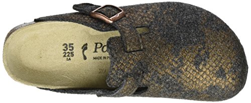 Papillio Boston Wollfilz, Zuecos Niñas, Gris Oscuro, 35 EU Schmal