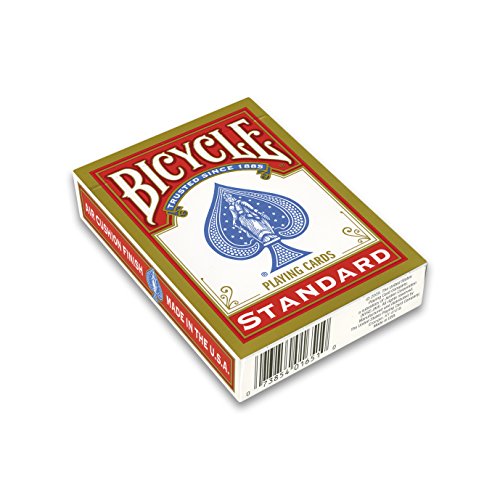 Paquete de 12 tarjetas de poker Bicycle estándar (6 Azul/6, color rojo)