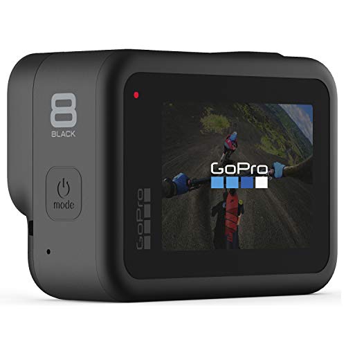 Paquete de GoPro HERO8 Black, cámara de acción impermeable con pantalla táctil 4K Ultra HD Video, 12 MP, fotos, 1080p Live con accesorios, batería GoPro de EE. UU. + tarjeta PNY U3 microSDHC de 64 GB