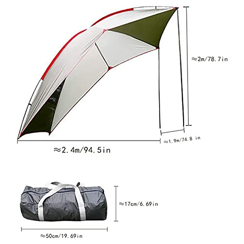 para coche al aire libre camping Tienda de tiendas de tiendas de tiendas de campaña Tienda de sol de tiendas de remolque portátil Portátil Impermeable Auto Canopy Camper Trailer Tienda de remolque par