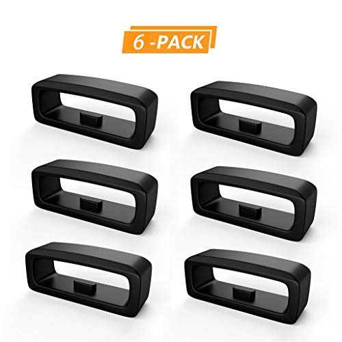 para Fenix 6/Fenix 6 Pro Retenedor de correa para reloj 22mm Reloj de Silicona Correa Retenedor Lazo 6 Unidades Hebilla de Caucho de anillo para Garmin Fenix5 / 5 Plus / Forerunner 235 / 630 / 735XT