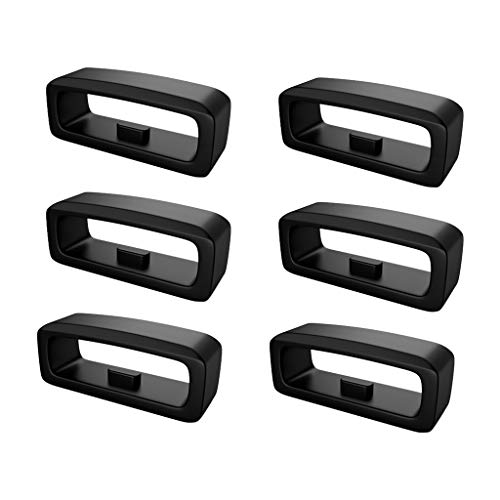 para Fenix 6/Fenix 6 Pro Retenedor de correa para reloj 22mm Reloj de Silicona Correa Retenedor Lazo 6 Unidades Hebilla de Caucho de anillo para Garmin Fenix5 / 5 Plus / Forerunner 235 / 630 / 735XT