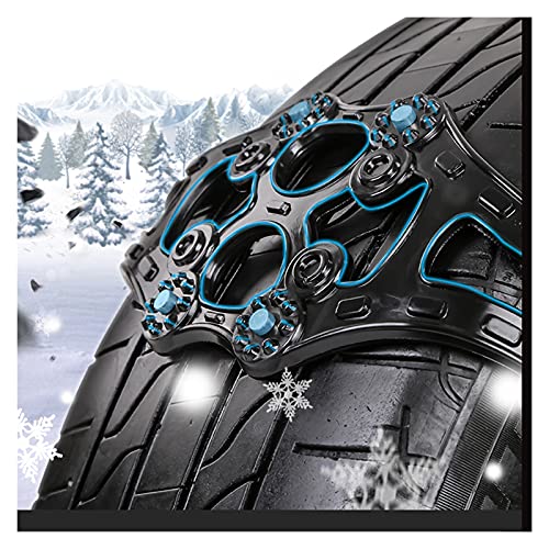 para Peugeot Expert 2006-2016 8 Unids/Set Cadenas De Nieve Cadenas De Neumáticos Antideslizantes para Coche Cadenas Antideslizantes Ajustables (Color : Black)