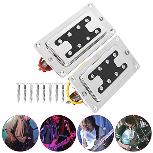 Pastilla para bajo de(Silver, BBT 4 string bass 8 magnetic column pickup)