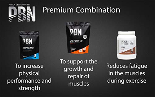 PBN Premium Body Nutrition - Proteína de suero de leche en polvo, 2.27 kg (Paquete de 1), sabor Plátano, sabor optimizado