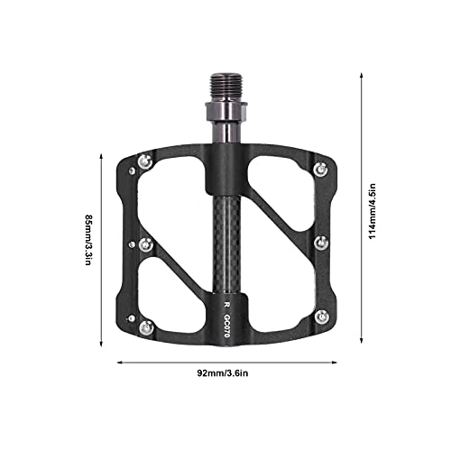 Pedal De Bicicleta Con Eje De Acero Al Cromo-molibdeno, 2 Pedales, Extraíbles Y Reemplazables, Bicicleta De Carretera De Larga Duración, 3 Rodamientos, Pedales Para Ahorrar Mano De Obra(negro)