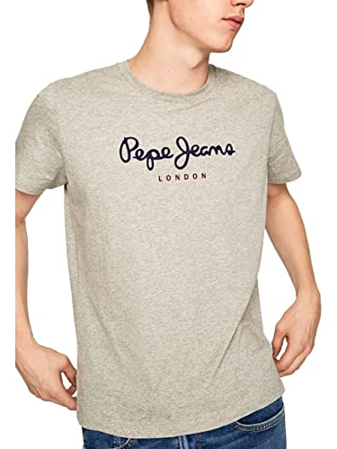 Pepe Jeans Eggo PM500465 Camiseta, Gris (Grey Marl 933), XXL para Hombre