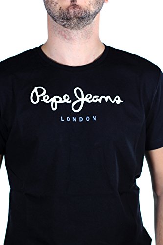 Pepe Jeans Eggo PM500465 Camiseta, Negro (Black 999), M para Hombre