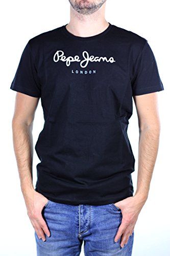 Pepe Jeans Eggo PM500465 Camiseta, Negro (Black 999), M para Hombre