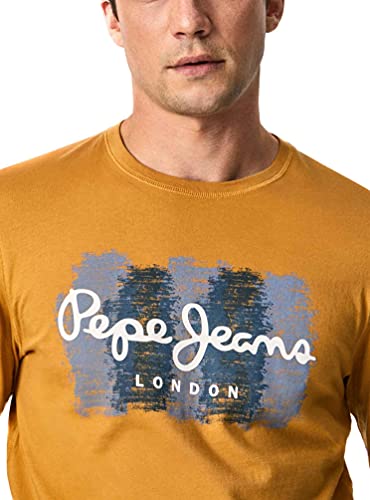 Pepe Jeans Sebastian Camiseta, marrón, XL para Hombre