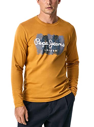 Pepe Jeans Sebastian Camiseta, marrón, XL para Hombre