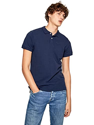 Pepe Jeans VINCENT Polo para Hombre, Azul (Navy 595), Large