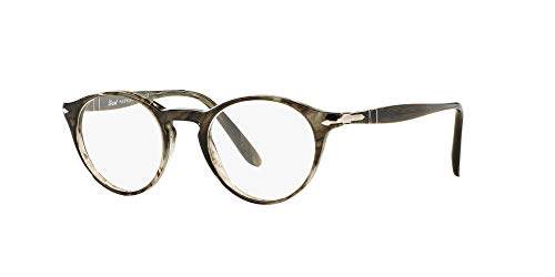 Persol 0PO3092V, Monturas de Gafas para Hombre, Striped Grey, 48